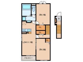 間取図 レジデンス　ミモレ