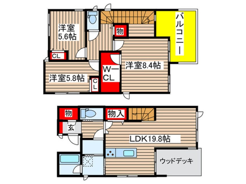 間取図 Maison　Clarity野並B