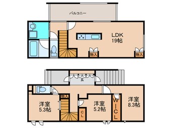 間取図 Maison　Clarity野並C