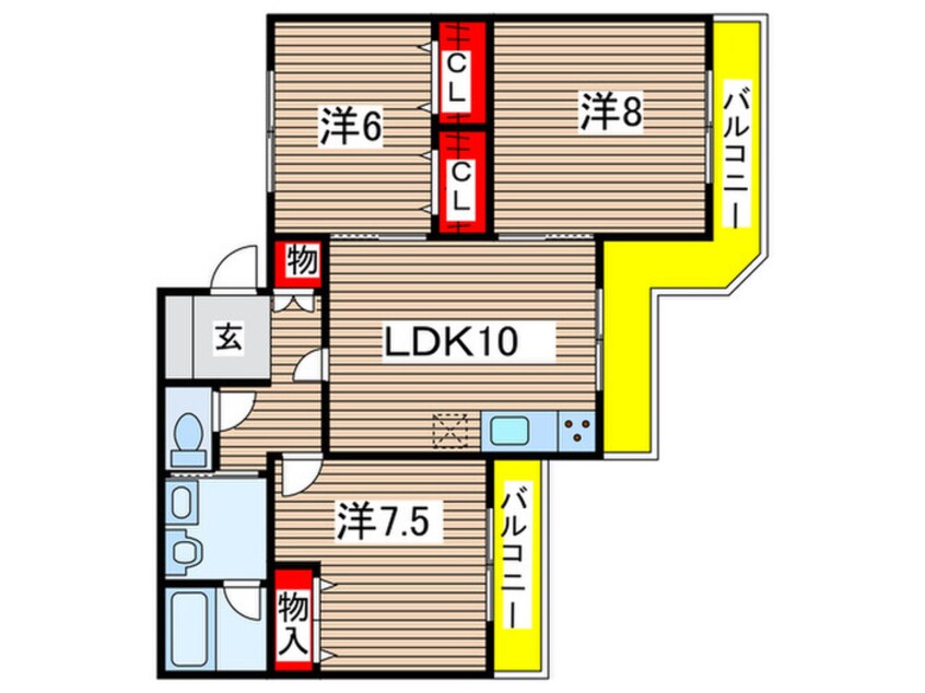 間取図 弁天ハイツ