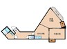 桂山大日町ﾊｲﾂ2 2DKの間取り