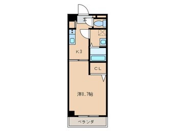 間取図 ﾘﾊﾞｰｽﾄｰﾝⅡ