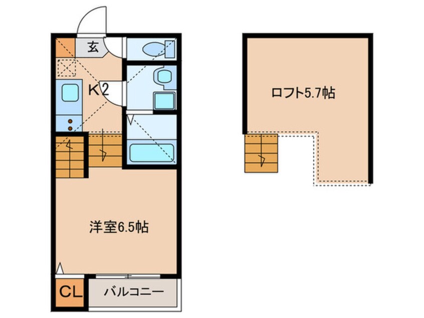 間取図 仮)ﾊｰﾓﾆｰﾃﾗｽ上飯田西町三丁目②