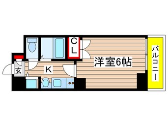 間取図 ﾌﾟﾚﾐｱﾑｺｰﾄ名古屋金山ｲﾝﾃﾙﾉ(202)