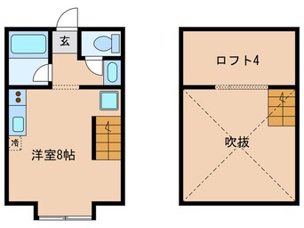 間取図 ル・シェノン苅安賀