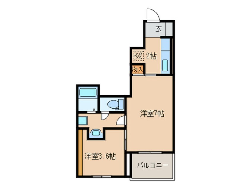 間取図 アビタシオン石山A