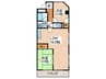 マンション鬼頭 2LDKの間取り