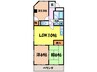 マンション鬼頭 3LDKの間取り