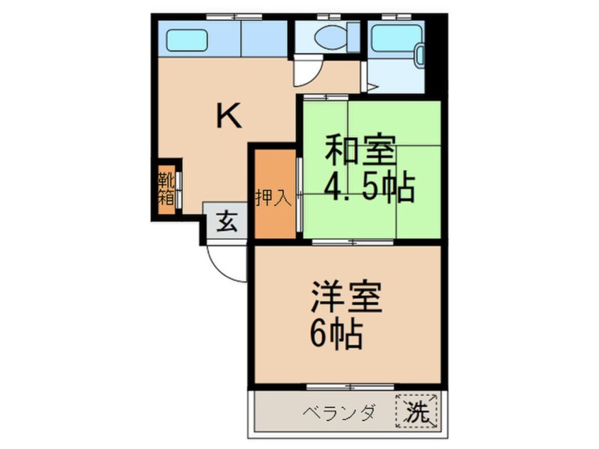 間取図 コスモハイツ