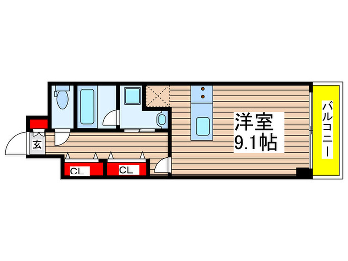 ディアレイシャス鶴舞公園(703） 1Rの間取り