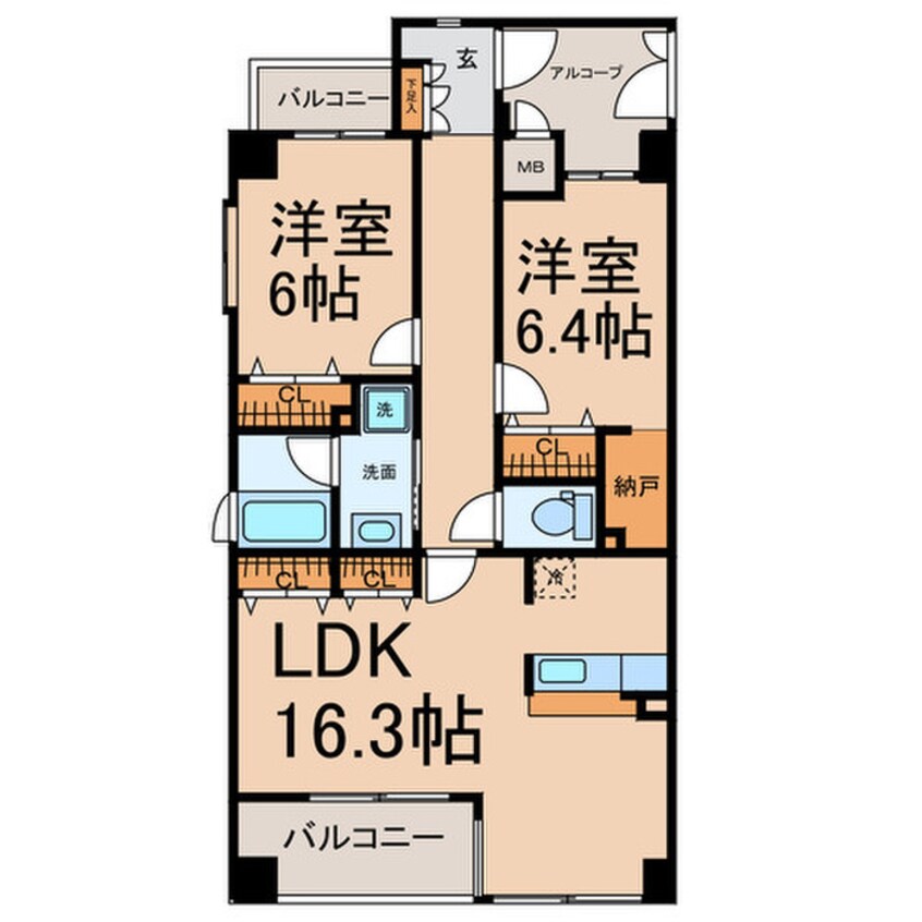 間取図 ジュネス城町