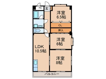 間取図 サンハイツいぼら