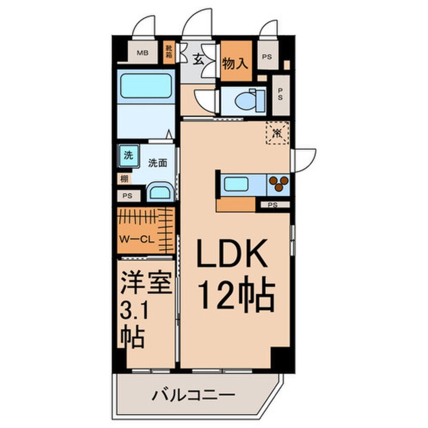 間取図 Ｌａ．Ｃａｎｔａｂｉｌｅ