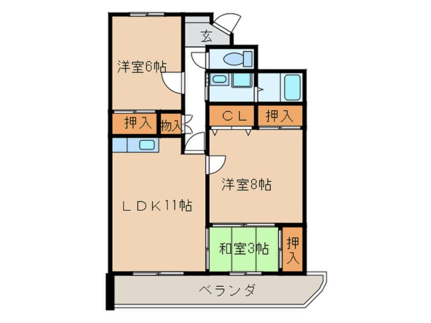 間取図 リネット多加木