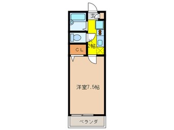 間取図 アンプル－ル　ブワ　プチモン