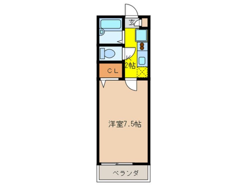 間取図 アンプル－ル　ブワ　プチモン