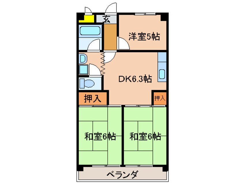 間取図 ジュネス２１