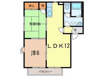 間取図 コートビレッジ高須Ｂ