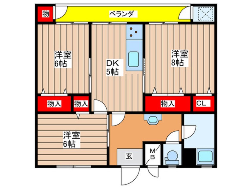 間取図 島田東団地C棟（C-404）