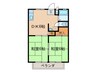 ニュ－シティ恵 2DKの間取り