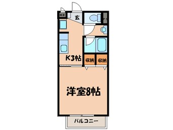 間取図 ｻ-ﾌﾟﾗｽﾜﾝ中根