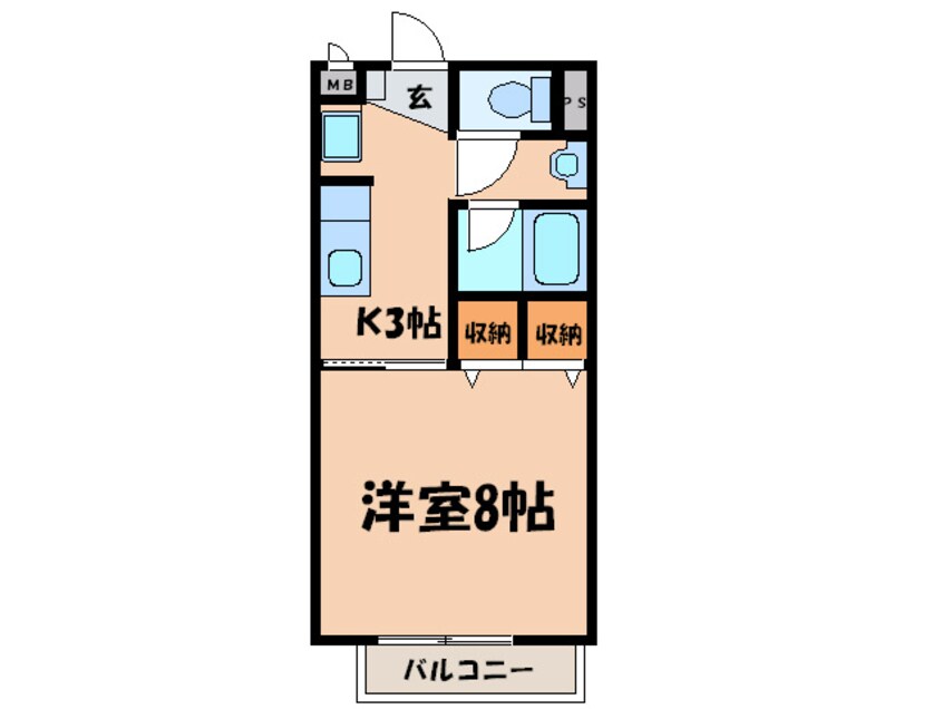 間取図 ｻ-ﾌﾟﾗｽﾜﾝ中根