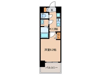 間取図 ﾌﾟﾚｻﾝｽ鶴舞ﾊﾟｰｸ＆ｽﾃｰｼｮﾝ