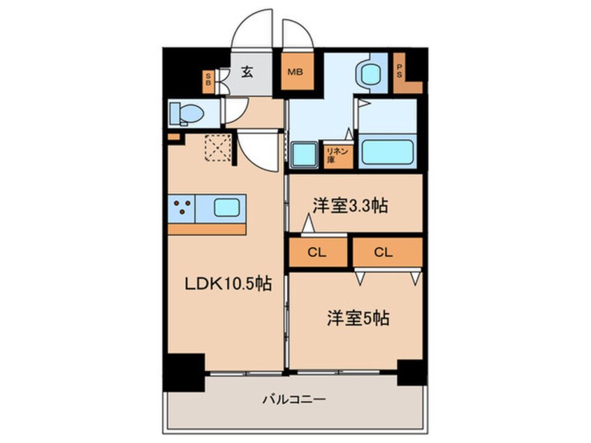 間取図 仮）プレサンス太閤通ファシール