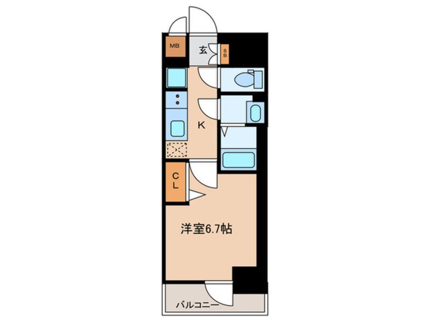 間取図 仮）プレサンス太閤通ファシール