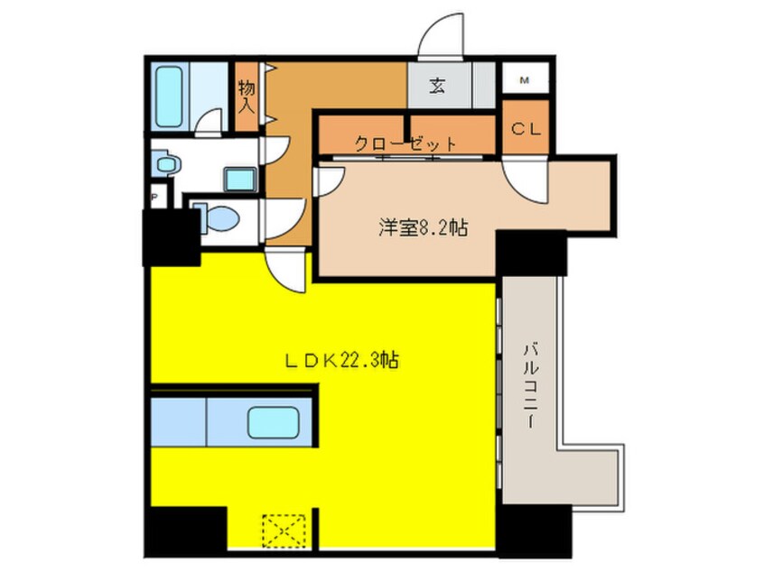 間取図 Blancasa久屋大通