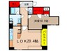 Blancasa久屋大通 1LDKの間取り