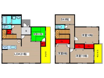 間取図 港区港楽三丁目戸建