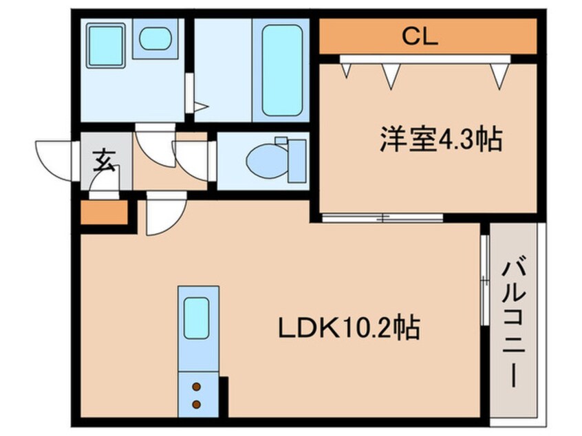 間取図 LECOCON一宮Ⅲ