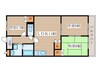 メゾングリーンヒル 3LDKの間取り