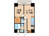 サンピアビータ 1LDKの間取り