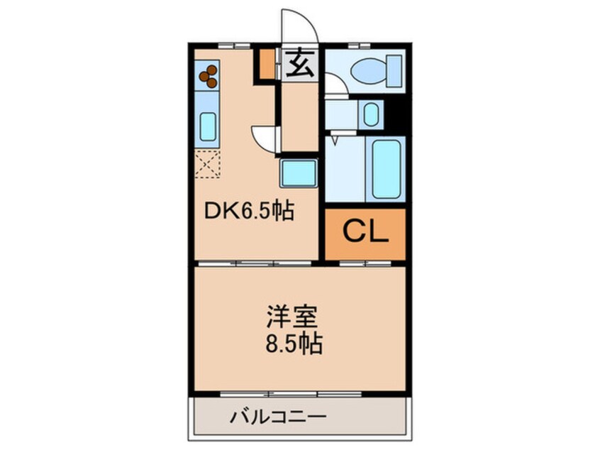 間取図 OS・SKYマンション鹿子