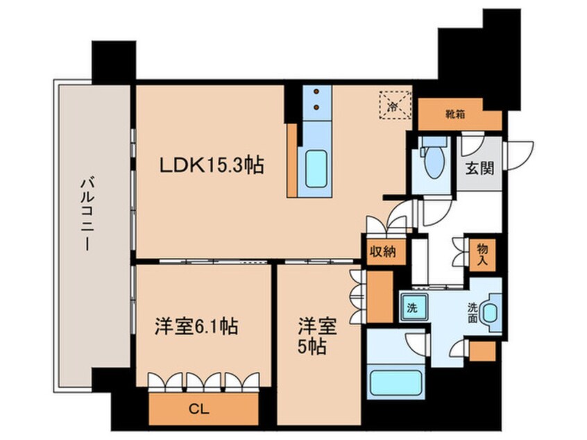 間取図 リニアゲートタワー名古屋(1801)