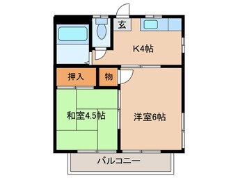 間取図 ルミエールＢ棟