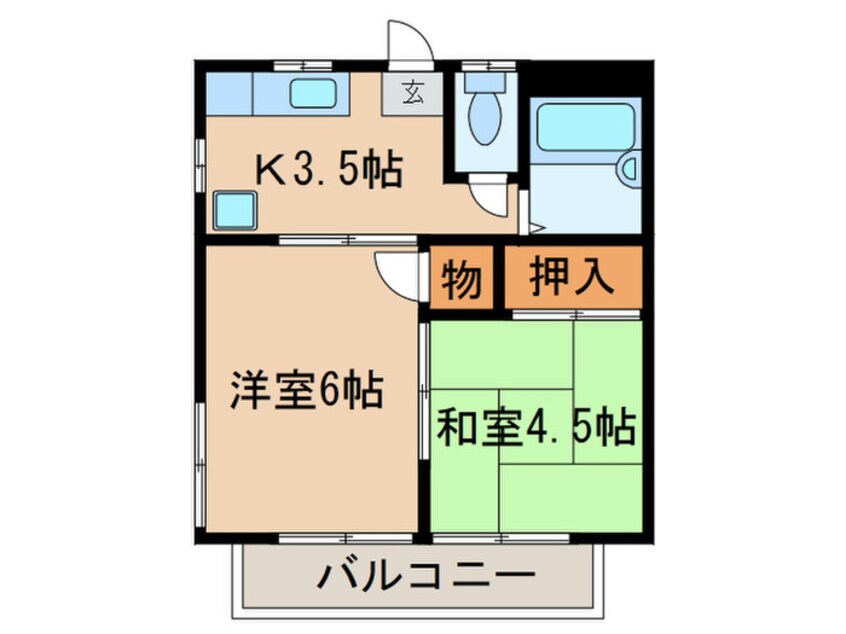 間取図 ルミエールＢ棟