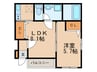 ハイム清風 1LDKの間取り