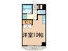 ドムス本山 1Rの間取り
