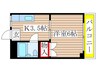 フロ－ラル都 1Kの間取り