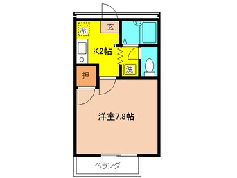 間取図 ブル－ハイツ森Ｃ