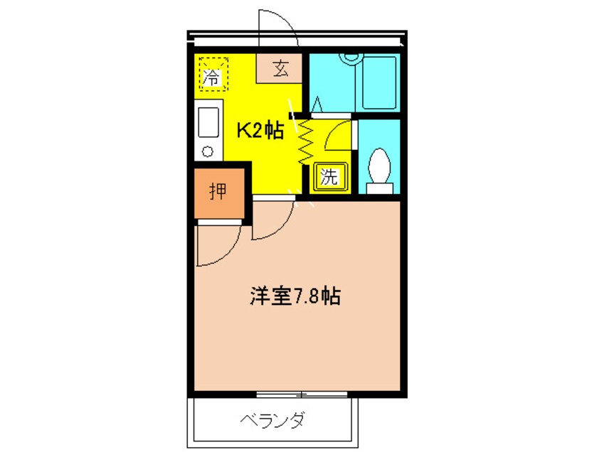 間取図 ブル－ハイツ森Ｃ