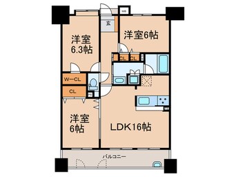 間取図 ネオグランデ藤ヶ丘（305）