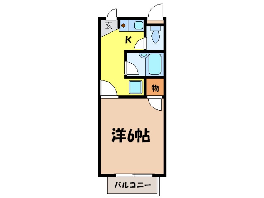 間取図 エルハイム長谷川