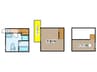 アースクエイク川間 1Rの間取り