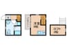 アースクエイク川間 1Rの間取り