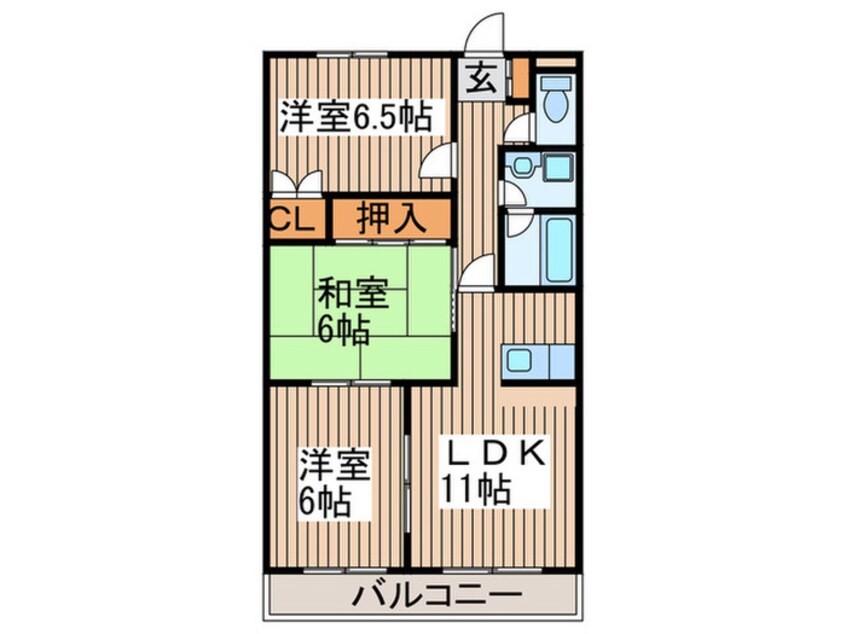 間取図 第３猪飼ビル