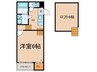 Creo荒子壱番館 1Kの間取り
